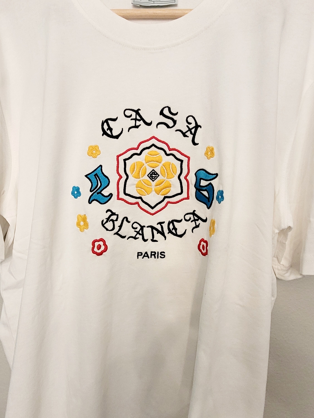 ✨️CASABLANCA ✨️ White Embroidered  T-shirt